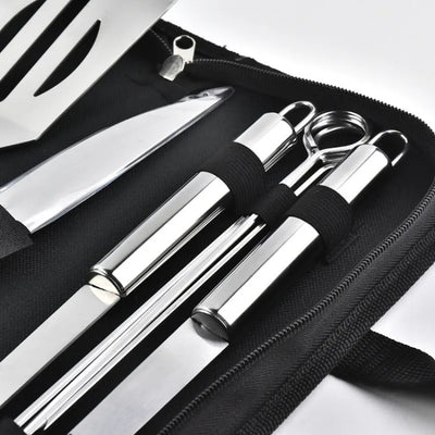 Stainless Steel BBQ Tool Set With Portable Storage Bag - Smarsty