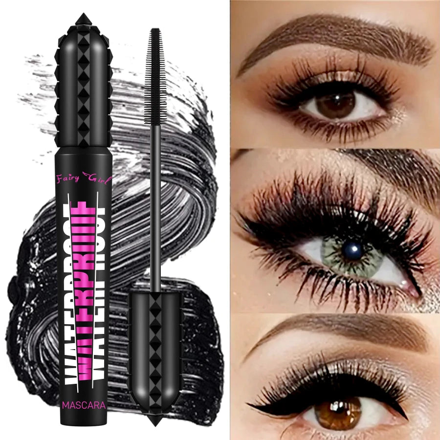 Black Waterproof Mascara for Lengthening and Curling Effect - Smarsty