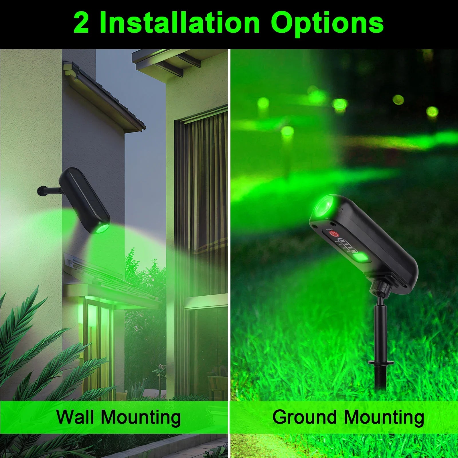 Solar LED Wall Light for Garden Pathway Illumination - Smarsty