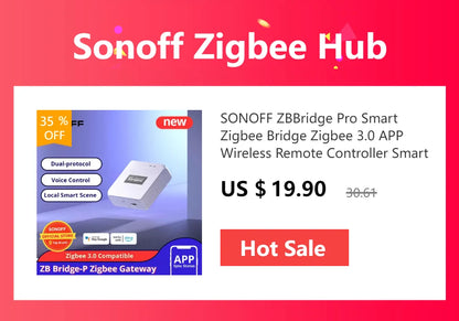 Sonoff Zigbee Smart Water Valve for Automatic Irrigation - Smarsty