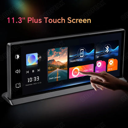 4K Car Dash Cam With Wireless CarPlay And GPS Navigation - Smarsty