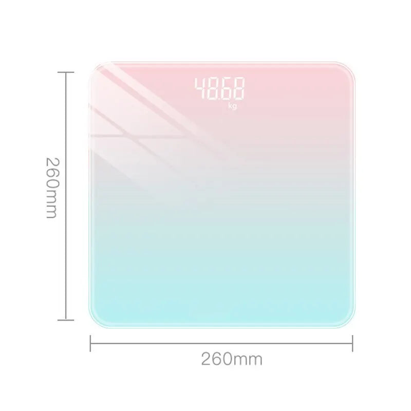 Gradient Color Digital Weight Scale with LCD Display - Smarsty
