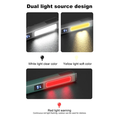 LED+SMD Mini Nursing Flashlight with Pen Clip Work Inspection Flashlight 400mAh Pocket Penlight Torch for Doctor Nurse Diagnosis