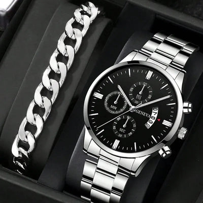 Luxury Quartz Business Watch for Men with Calendar Feature - Smarsty