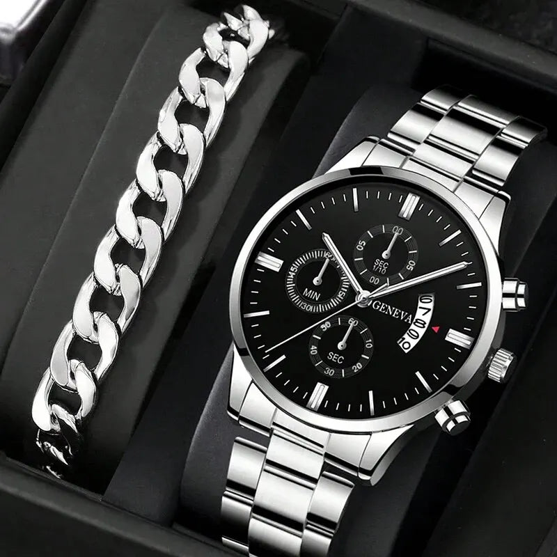 Luxury Quartz Business Watch for Men with Calendar Feature - Smarsty
