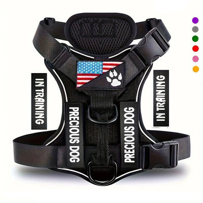 Reflective Service Dog Harness with Adjustable Soft Design - Smarsty