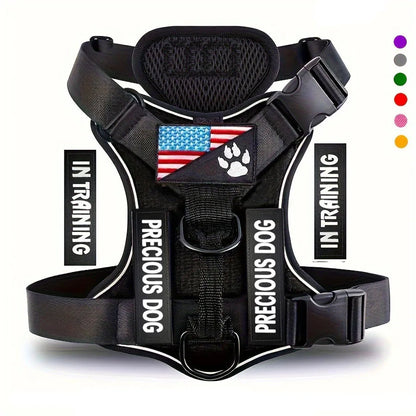 Reflective Service Dog Harness with Adjustable Soft Design - Smarsty