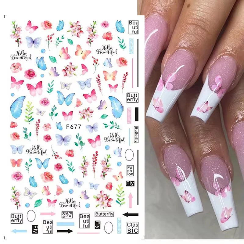 Luxury 3D Butterfly Nail Stickers for Stunning Art - Smarsty