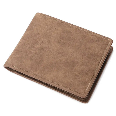 Multi-card Slot Men Wallet Fashion Folding Large-capacity Coin Purse PU Leather Short Purse - Smarsty