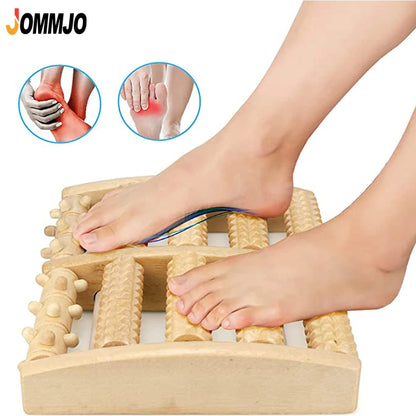 Wooden Foot Roller for Plantar Fasciitis Relief - Smarsty