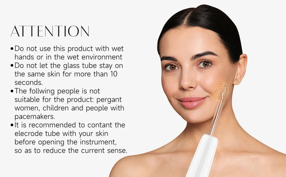 Darsonval High Frequency Wand for Acne and Wrinkle Treatment - Smarsty