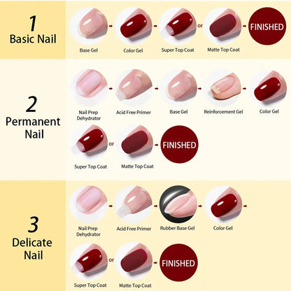 Clear Building Nail Gel Base Coat for Stronger Extensions - Smarsty