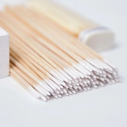 Wooden Tip Cotton Swabs for Nail Polish Removal - Smarsty