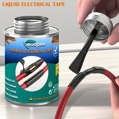 Liquid Waterproof Electrical Tape Epoxy Resin Black Glue Quick Drying Sealant For Wires And Cables Home Use Fix Line Glue - Smarsty
