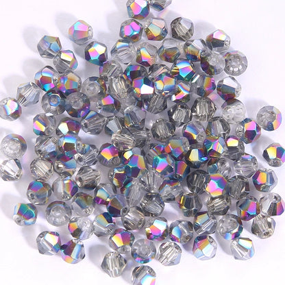 100Pcs 4MM Glass Bicone Beads for Jewelry Making - Smarsty