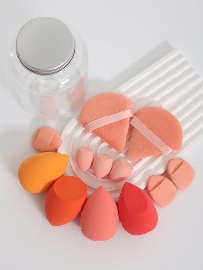 12Pcs Latex-Free Makeup Sponge Set for Flawless Application - Smarsty