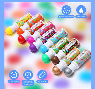Ohuhu Washable Large Dot Makers Bingo Pen Mini Graffiti Flowing Pen Washable Paint Signature Pen Watercolor Pen Painting Tools - Smarsty