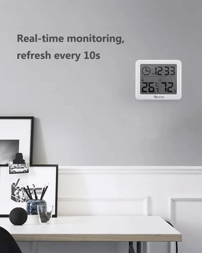Digital Clock Desk Clock with Temperature and Humidity Display - Smarsty