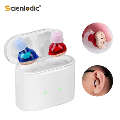 Rechargeable Invisible Hearing Aid for Clear Sound - Smarsty