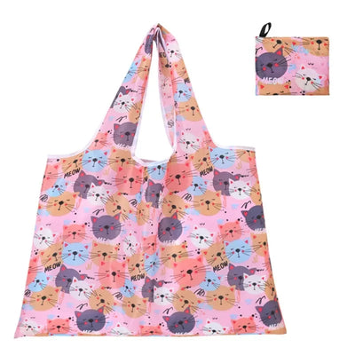 Large Reusable Shopping Bags Foldable Polyester Eco Friendly - Smarsty