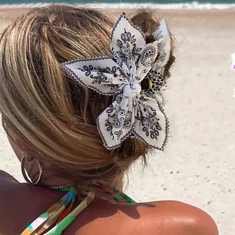 Double Sided Butterfly Hair Clip Strong Grip Summer - Smarsty