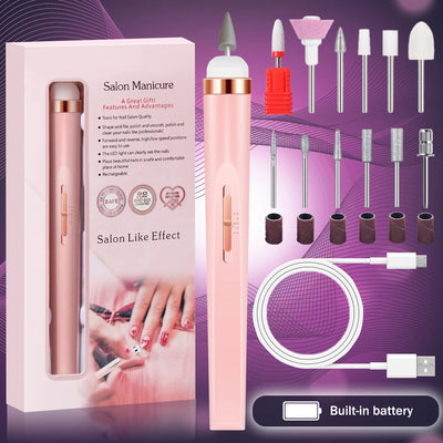 Portable 5 in 1 Electric Nail Drill Set for Professional Manicures - Smarsty