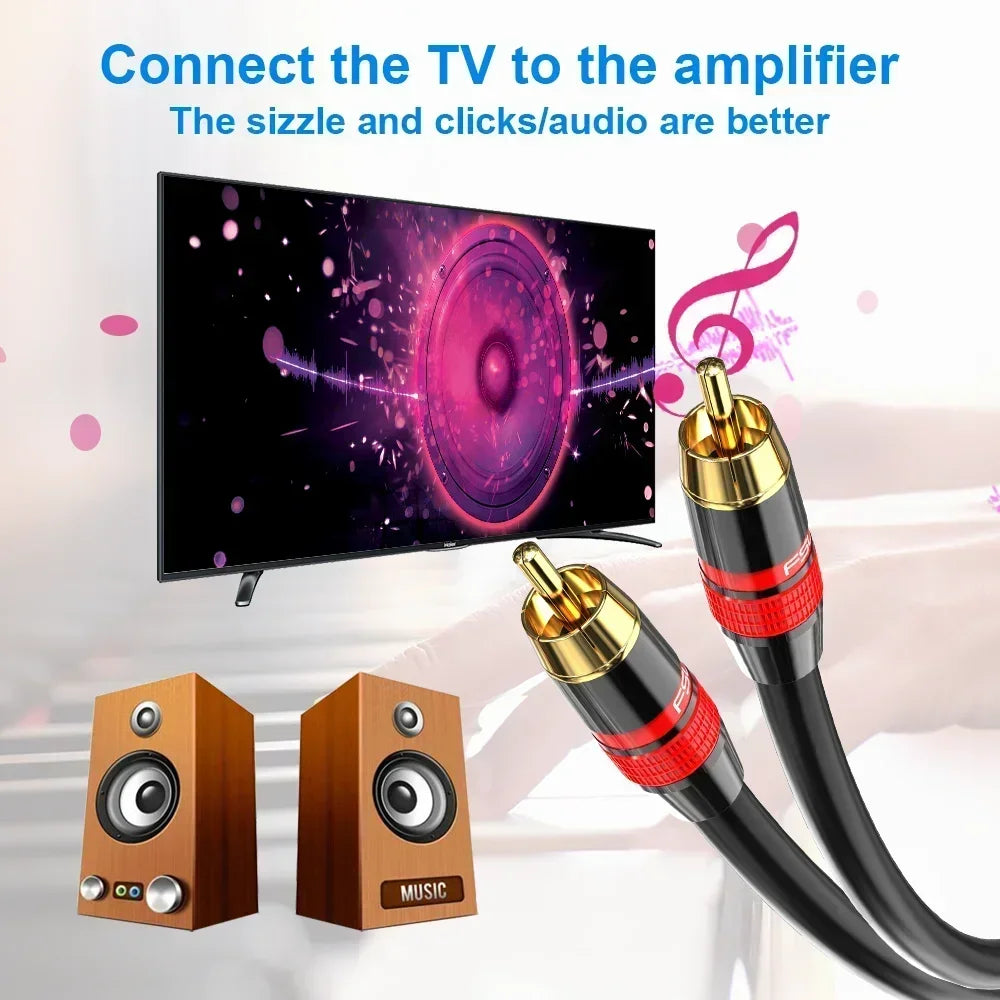 Coaxial Digital Audio RCA Cable for Superior Sound Quality - Smarsty