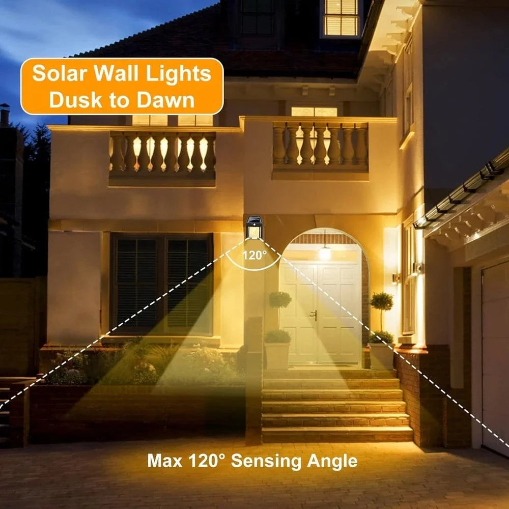 LED Solar Wall Light with Motion Sensor and Three Modes - Smarsty