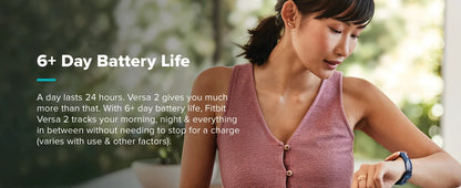 Fitbit Versa 2 Smartwatch with Heart Rate and Sleep Tracking - Smarsty