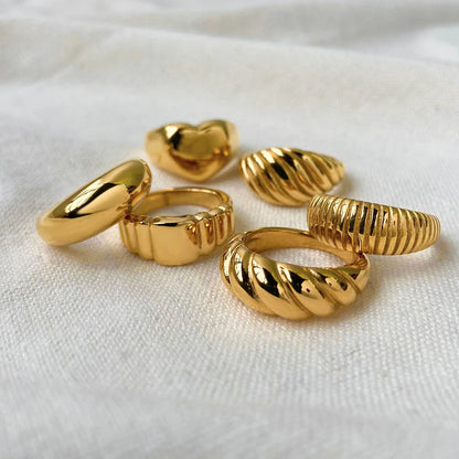 Gold Stainless Steel Twist Chain Bracelet for Women - Smarsty