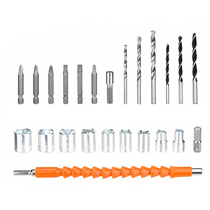 Multifunctional 21V rechargeable impact drill lithium battery cross-border flashlight gun drill electric screwdriver electric dr