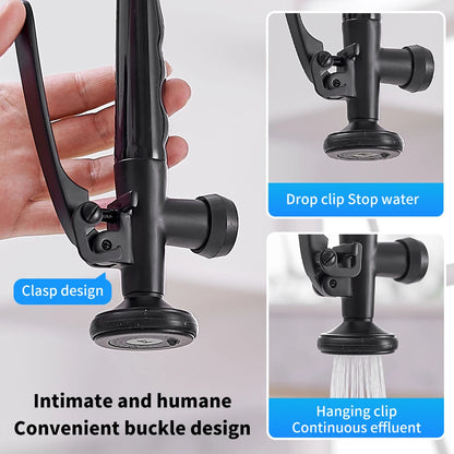 Chrome Brass Kitchen Faucet with Pull Out Spray - Smarsty