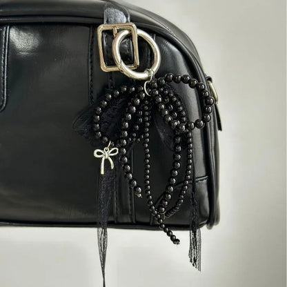 1PC Pearl Lace Bow Pendant, Fashionable High-quality Bag Pendant, Car Key Chain Pendant, Pendant