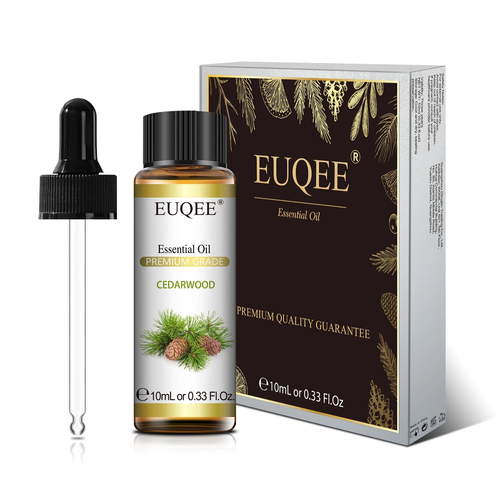 EUQEE 10ml Pure Natural Essential Oil Lavender Jasmine Eucalyptus Vanilla Sandalwood Sweet Orange Lemon Oregano Neroli Fragrance - Smarsty