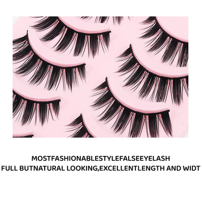 DINGSEN 5 Pairs Soft Natural Long False Eyelashes - Smarsty
