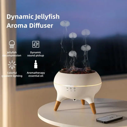 Dynamic Jellyfish Humidifier With Colorful Night Lights - Smarsty