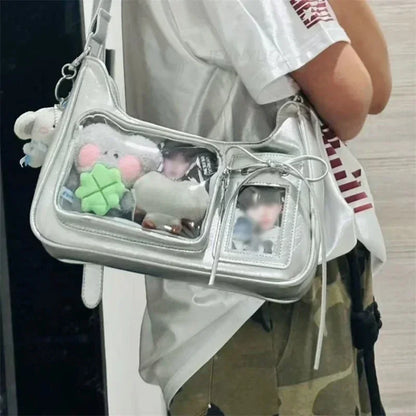 Y2K Harajuku Transparent Ita Bag Crossbody Purse For Women - Smarsty