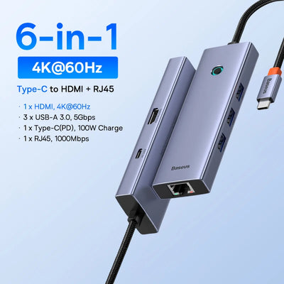 Usb C Hub 8K Hdmi Expansion For Multiscreen And Peripherals - Smarsty