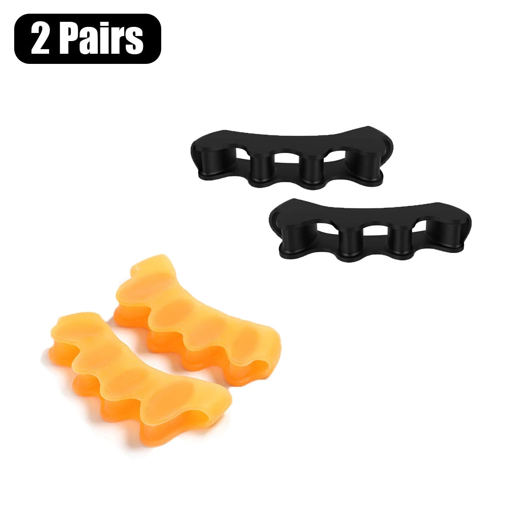 Toe Separators Doctor Recommended Correct Foot and Bunion Pain,Plantar Fasciitis Toe Straightener to Improve Functional Mobility - Smarsty