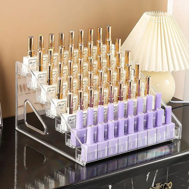 Acrylic Nail Polish Display Rack for Organized Storage - Smarsty