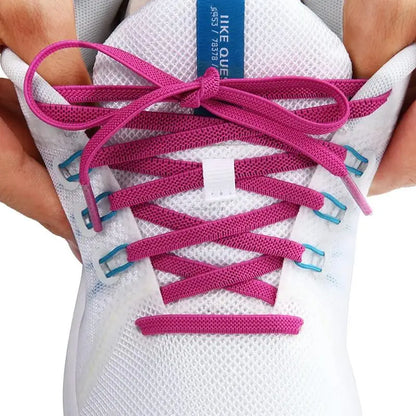 Classic Elastic Shoelaces Flat Sneakers Shoe Laces 7mm Width Shoelace for Kids Adults Shoe Lace Accessories Shoestring Fashion - Smarsty