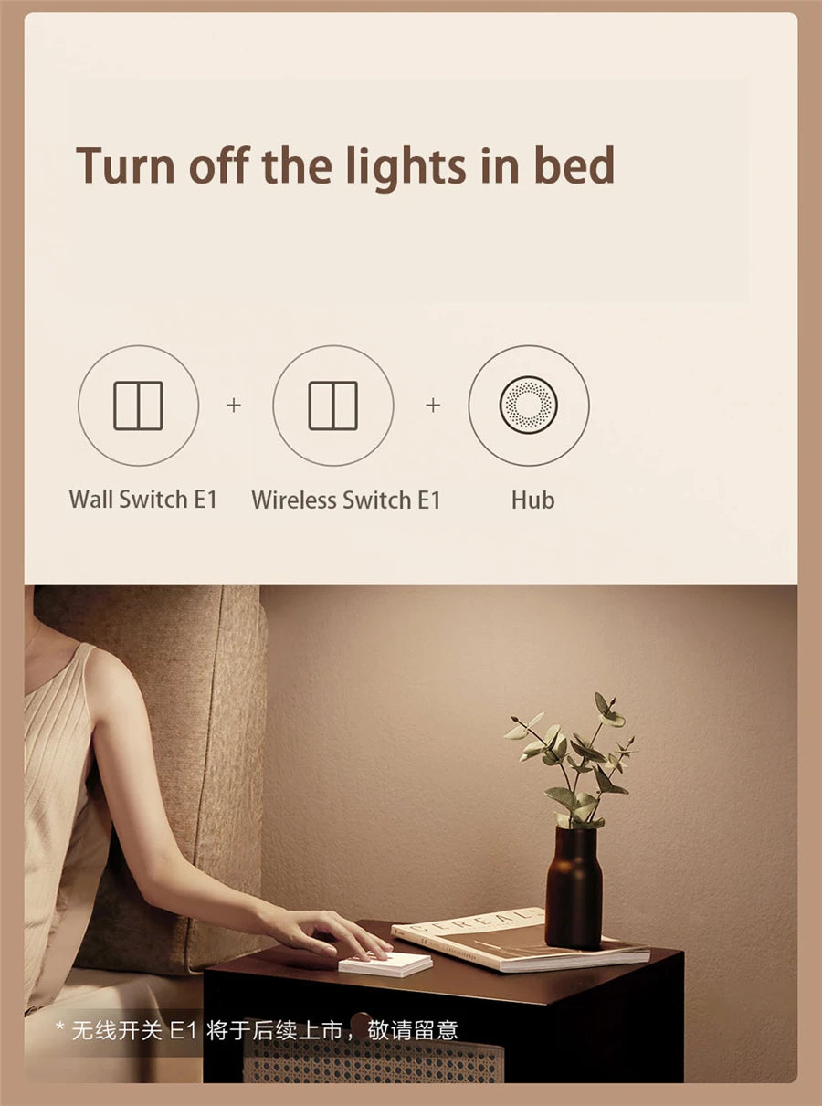Aqara Smart Wall Switch E1 Wireless Control for Home - Smarsty