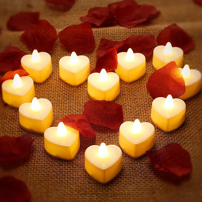 Flameless LED Votive Candles Set 100+Hour Lasting Electric Candles Battery Operated Tealight for Wedding Proposal Romantic Decor