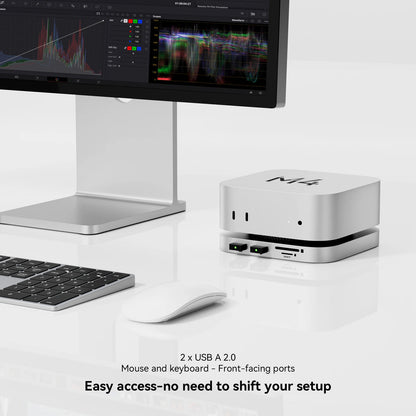 Mac Mini Docking Hub With M.2 SSD Enclosure 4K HDMI