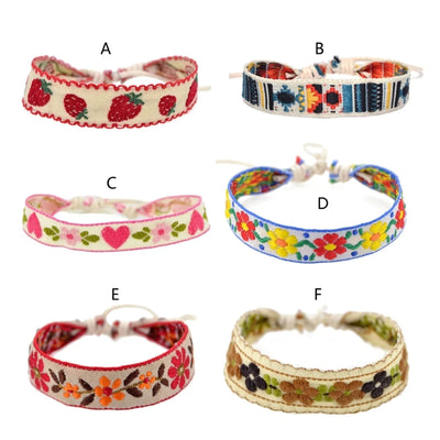 Boho Strawberry Flower Bracelet for Kids Friendship - Smarsty
