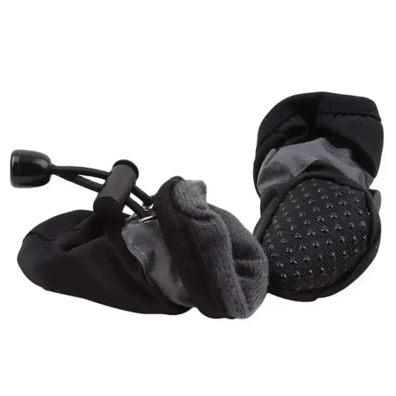 New 4pcs Waterproof Pet Dog Shoes Anti-slip Rain Snow Boot Thick Warm For Small Cats Dogs Puppy Socks Booties - Smarsty