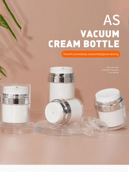 Airless Pump Jar for Makeup Lotion Refillable Container - Smarsty