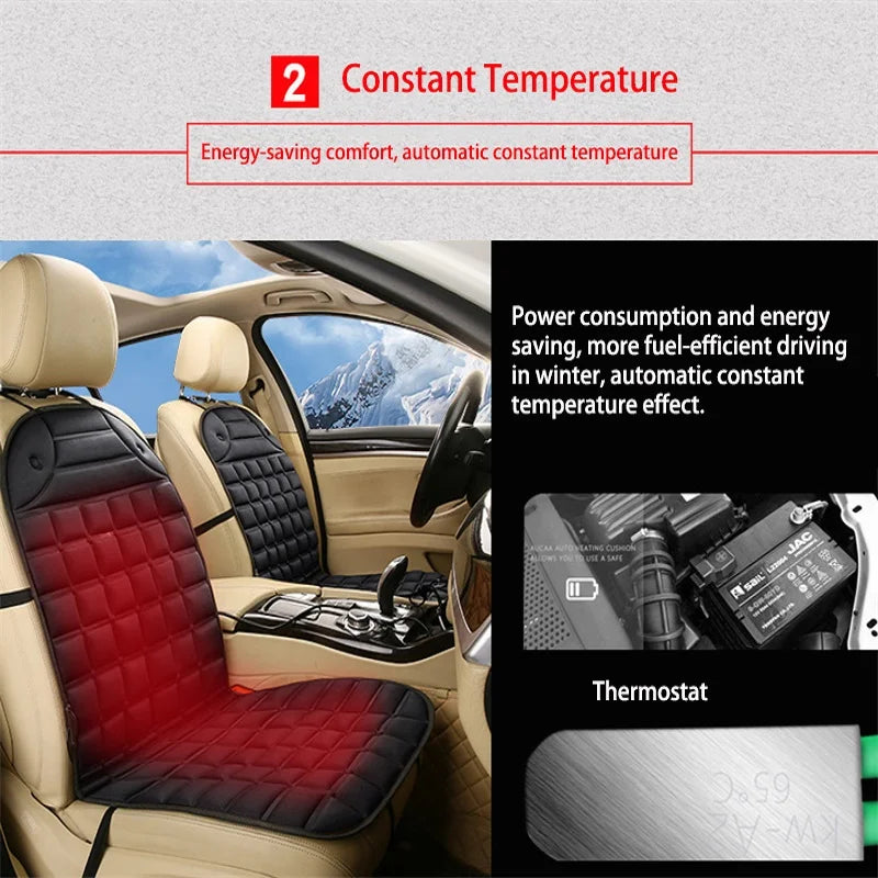 12V Car Heated Seat Cushion For Fast Warmth Winter Drives - Smarsty