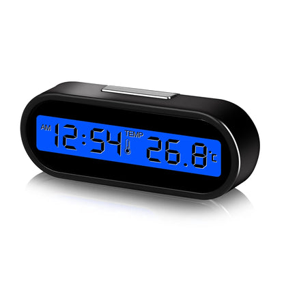 Car Dashboard Clock With Digital Thermometer And Display - Smarsty