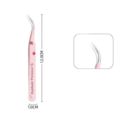 Stainless Steel Eyelash Tweezers for Easy 3D Lash Application - Smarsty